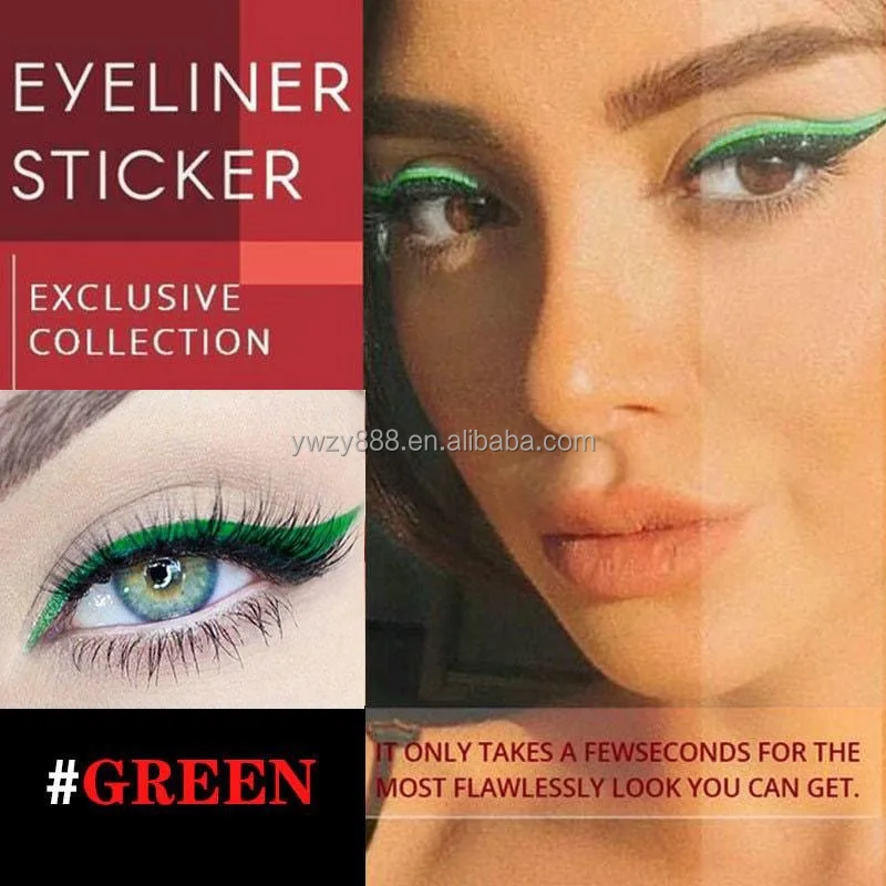 6Pairs/set Waterproof Double Eyelid Line Stick Reusable Sticker Self-adhesive Glitter eyeliner sticker wing tattoo makeup