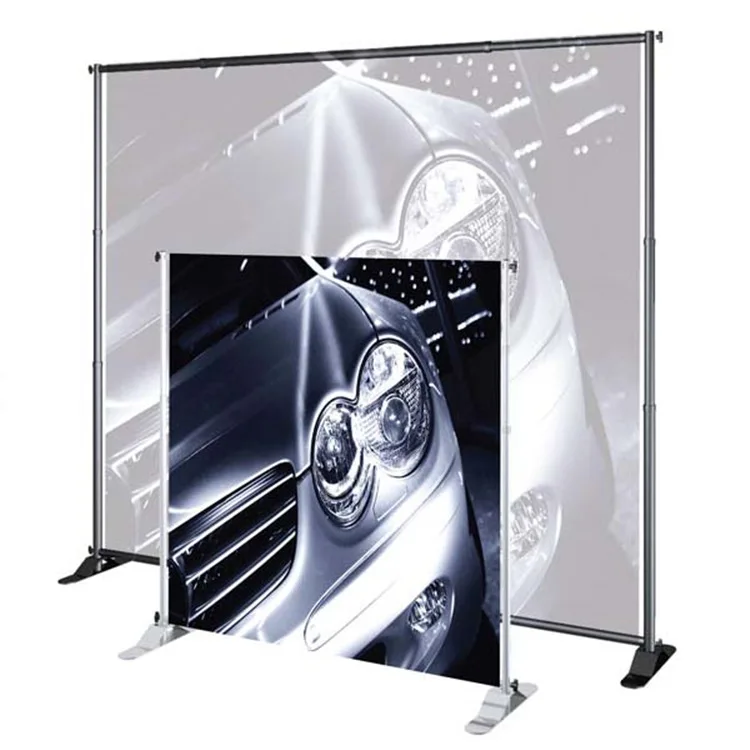 10 Ft Backdrop Portable Lightweight Step and Repeat Stand Adjustable Banner background Large Tube Telescopic Banner Stand