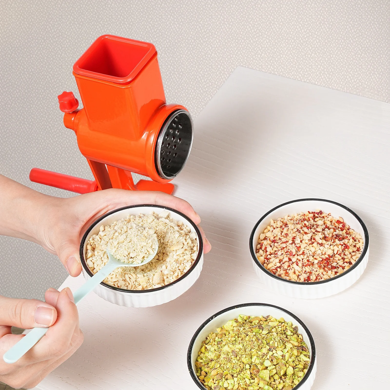 Rotary Manual Aluminum Alloy Vegetable and Fruit Tools Metal Hand Operated Food Mill Kitchen Tool Rotary Cheese Grater