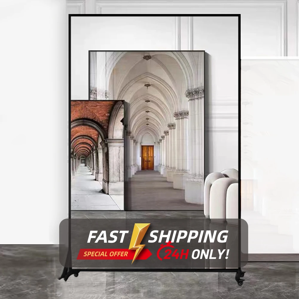 Hotel facilities full length gold square mirror dance floor led dance floor 3d magnetic Mirrors(Old)