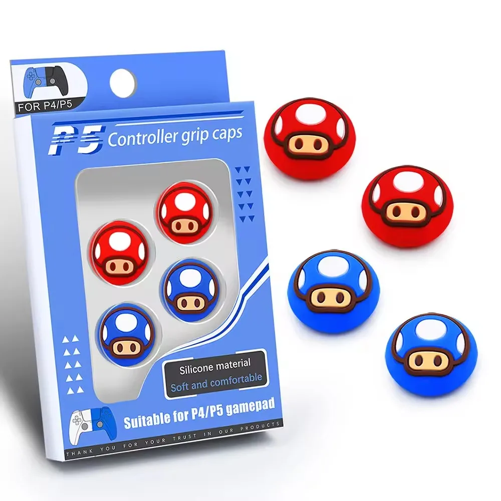 Hot Sale Silicone Rubber Controller Thumb Analog Stick Grips for PS5 PS4 Joystick Cover Other Game Accessories