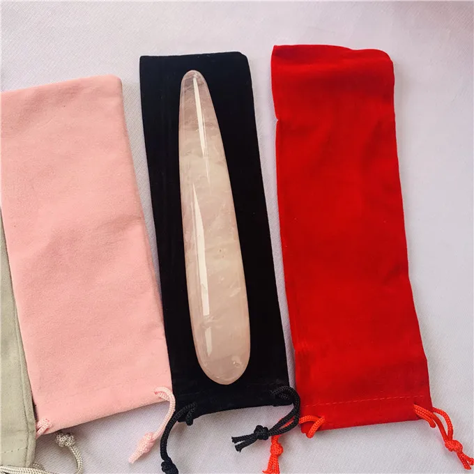 natural quartz rose crystal dildo healing crystal penis carved pink crystal massage wands for women