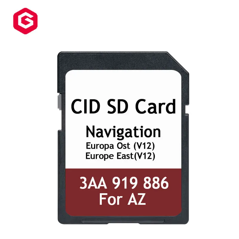 2020 CID SD Card  Navigation RNS 315 V12 Eastern Europe Hot Sale GPS SD CARD RNS315 v12 Navigation