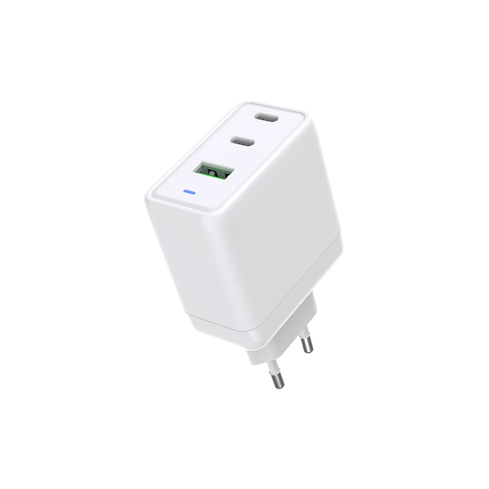 ZONSAN High Quality 3 IN 1 USB Type C 65W GaN Wall Travel Fast GaN charger for Laptop Tablet Phone mobile charger