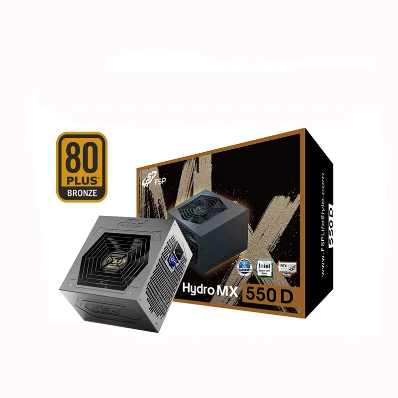 FSP 550W  8 Pin Gaming Power Supply Max For RTX20X Series BTC 12cm FanPCI SATA ATX Computer