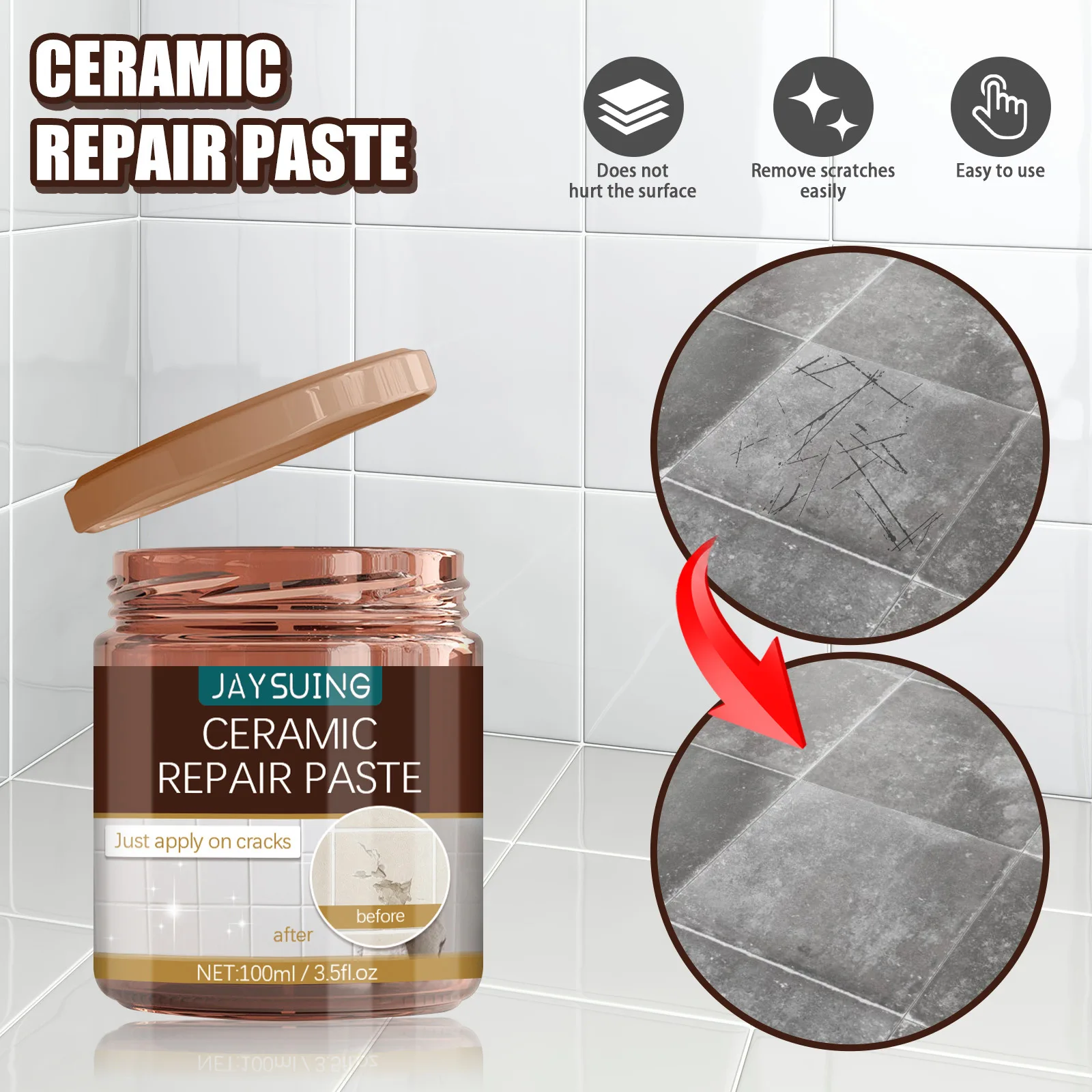 High quality long life two component tile repair Granite countertop adhesive Epoxy adhesive ceramic repair paste