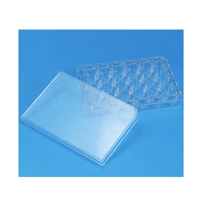 disposable lab 24 well plate plastic sterile TC treated cell culture plate tissue culture plate
