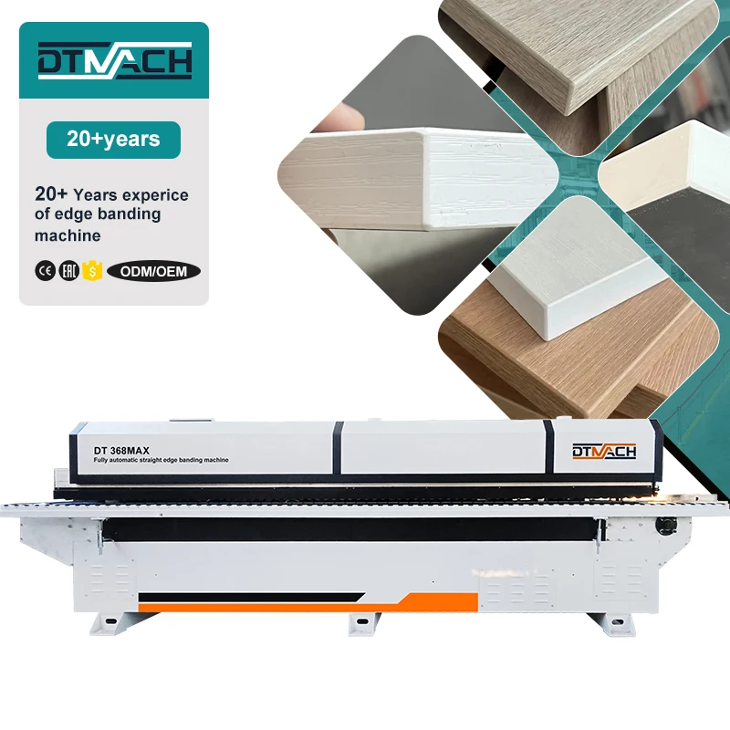 DT368MAX low price edge bander carpentry machines wood straight fully automatic edge banding machine pre milling