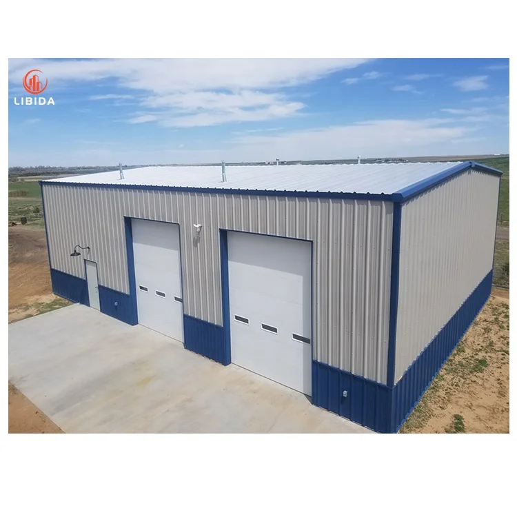 prefabricated warehouse custom steel prefab building structure glass curtain workshop light frame case metal shed