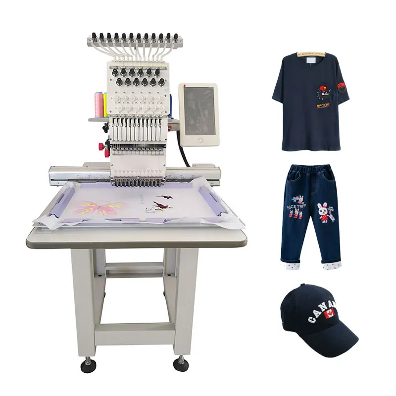 12 Needles 6 in 1 magnet frame embroidery machine frame supreme industrial single head embroidery machines with prices