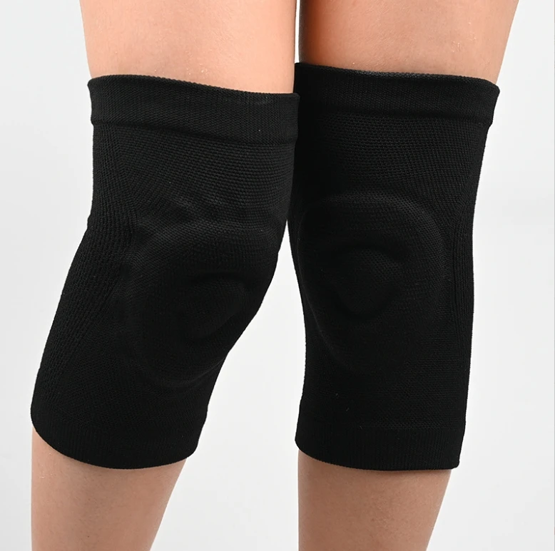 Custom Compression Breathable Volleyball Silicone Gel Pole Dance Patella Knee Pads Support Sleeves For Dance Ballet