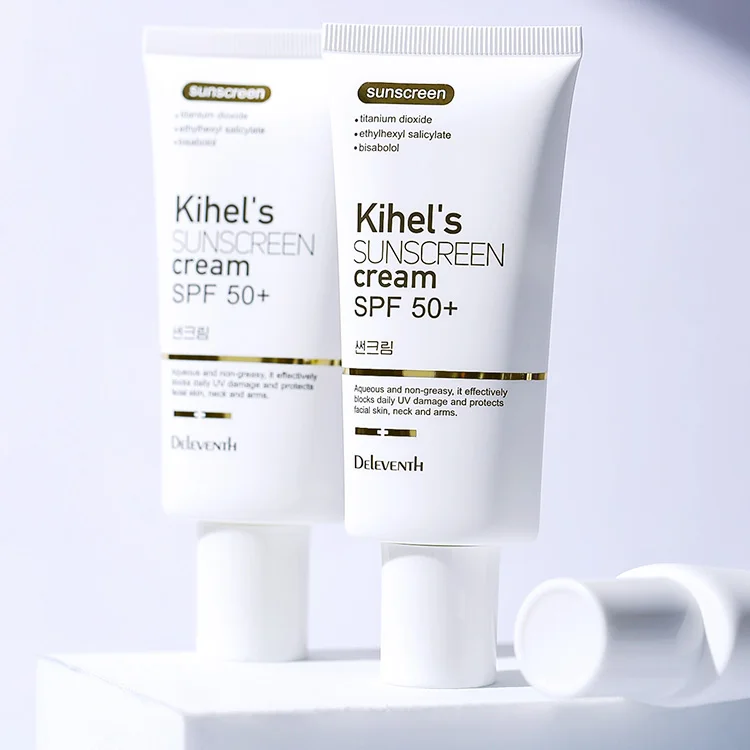 Vegan Sunscreen UVB Sun Protection spf50 Facial Sunblock with Titanium Dioxide Salicylic Acid