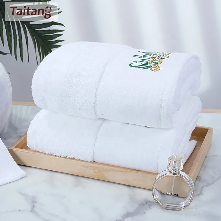 Wholesale 100% Cotton Luxury Hotel Bath Towel Sets Custom Hotel Bath Towel Set