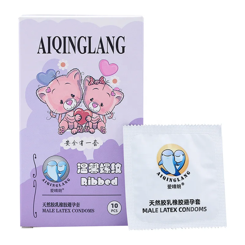 Latex Ultra Thin Sleeve Sexy Male Penis Enlargement Hot Selling Stimulation Ribbed Condoms