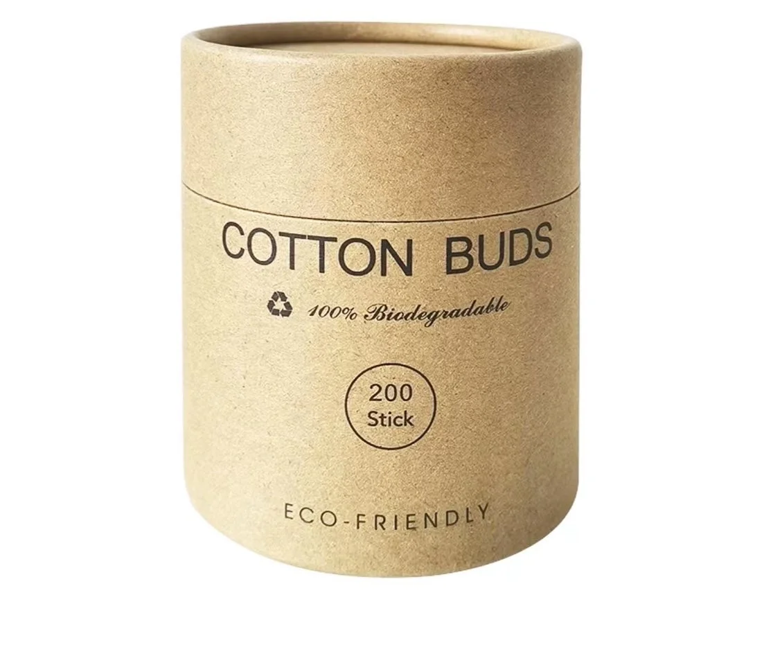 200pcs cup packing eco friendly person care bamboo sticks 100% pure nature cotton buds swabs