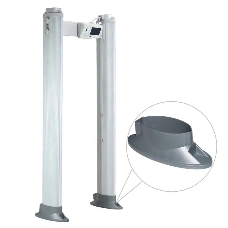 IP 65 Waterproof Outdoor Metal Detector Door Gate 6 Zones Oval enchanced pinpoint walk through metal detector security 33 zone