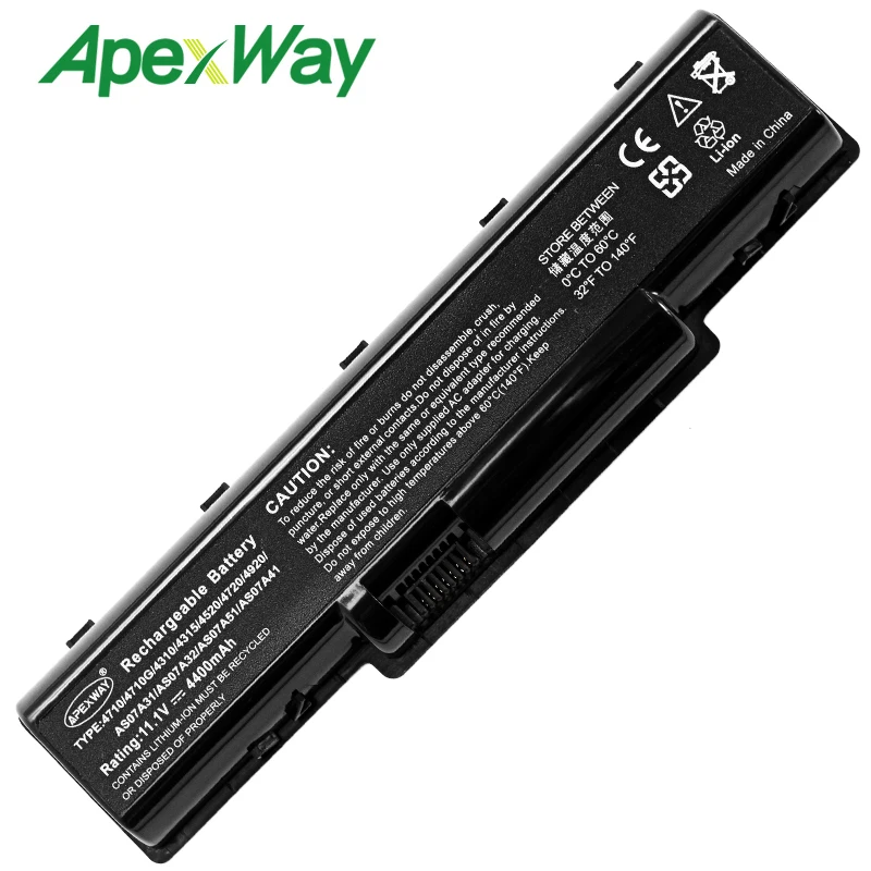 Аккумулятор AS07A31 для ноутбука Acer Aspire 11,1G 5200 4740G 4710Z 4715Z 4710 4710G 4720 4720G 4920 4920G LC.BTP00.012, 5740 в, 5740 мАч