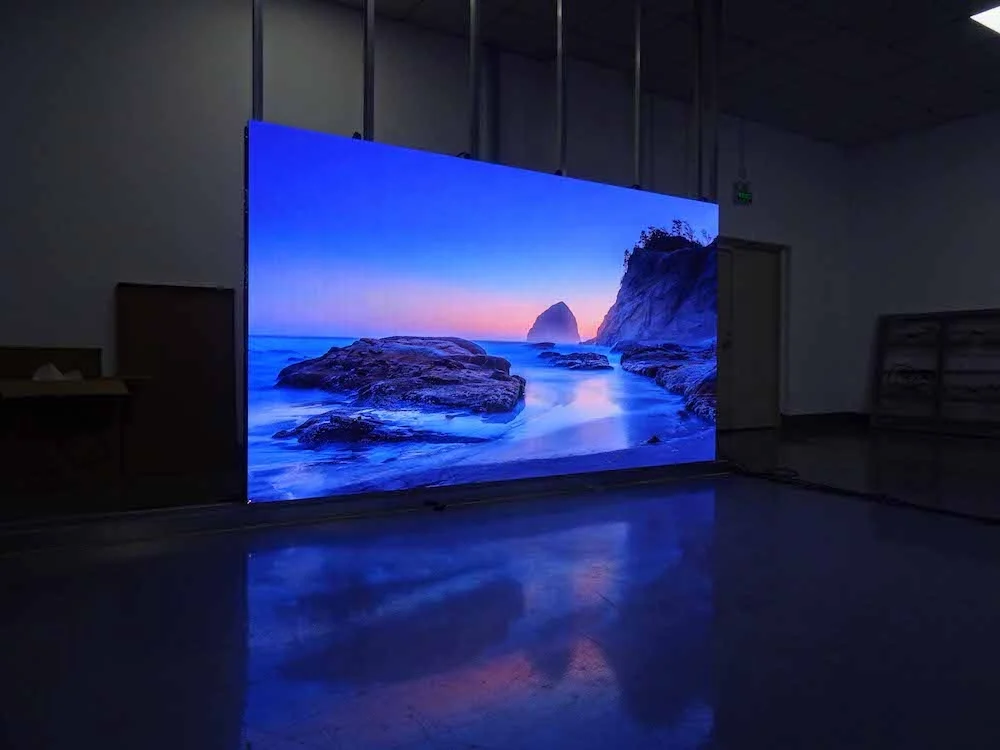 ultra slim indoor panel hd video huge big advertising led tv wall