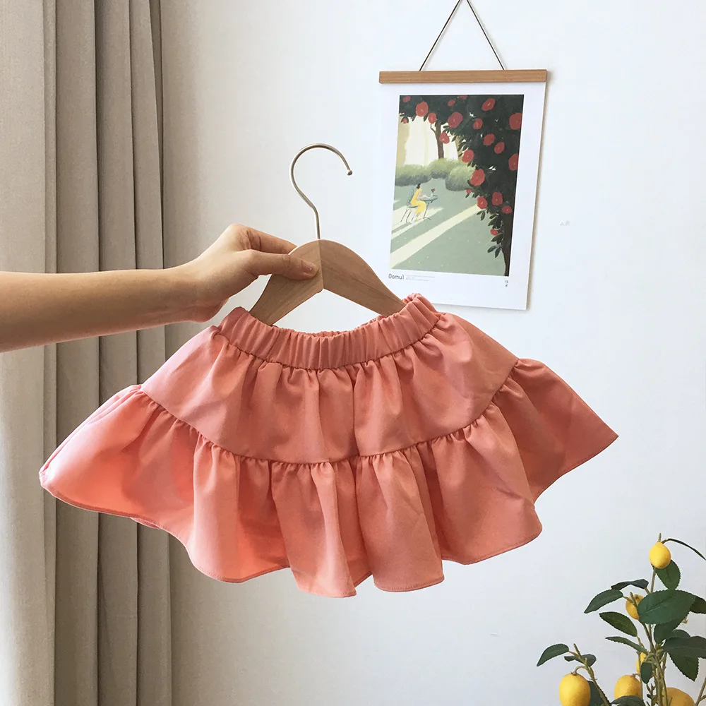 Baby Cotton Frill Twirl Skirts Bohemian Skirt For Kids Girls