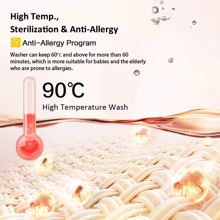  Whirlpool Oem ODM China White/ Silver/ Golden/ Grey 8.0kg 9.0kg 10.0kg Ozone Hot Sale Automatic Cloth Washing Machines For