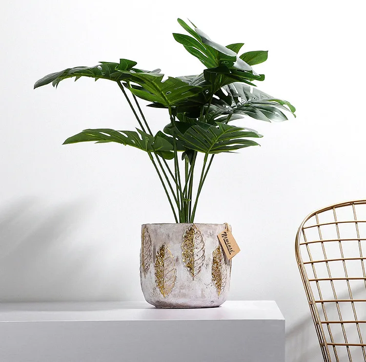 Factory price best quality outdoor balcony decor hot sale modern garden cement planters flower pot