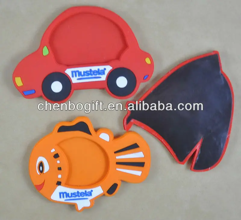 OEM Factory magnetic 3d soft pvc photo frame , heart shape pvc plastic 3d embossed logo photo frame for fridge