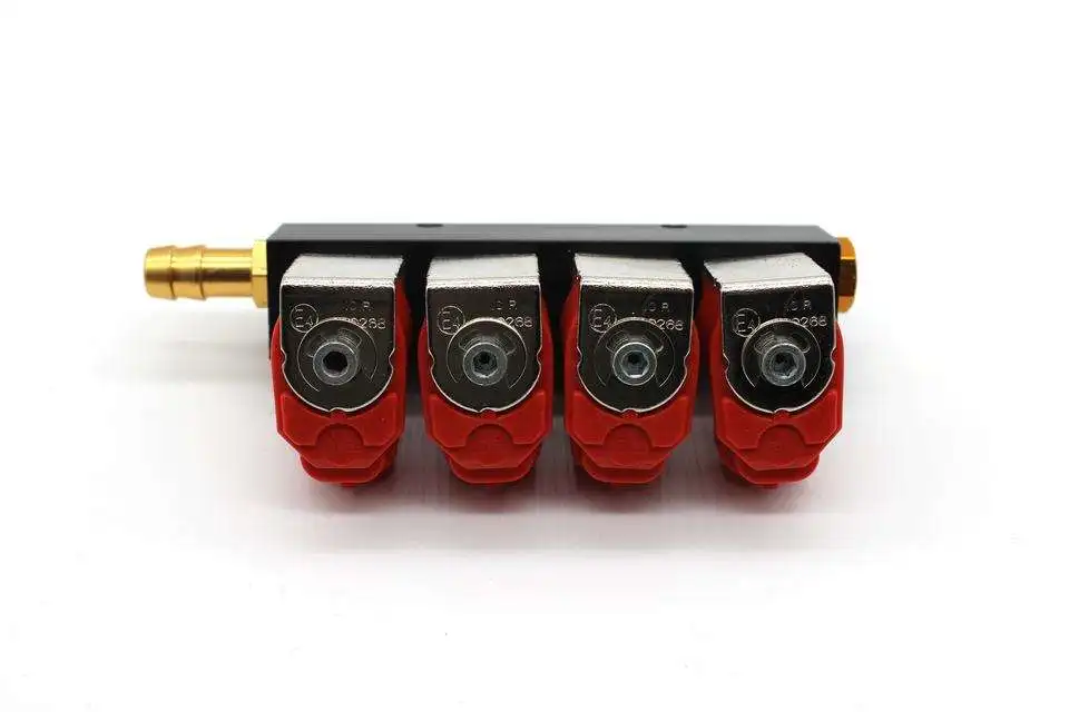 Car Accessories Factory Directly Supply Fuel Injection Kit For Motorcycle Lpg Injector Rail With Italy Injector Nozzle Plastic