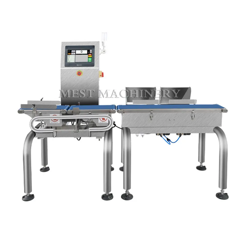 Automatic weight checker conveyor weighing scales check weigher for food with rejector