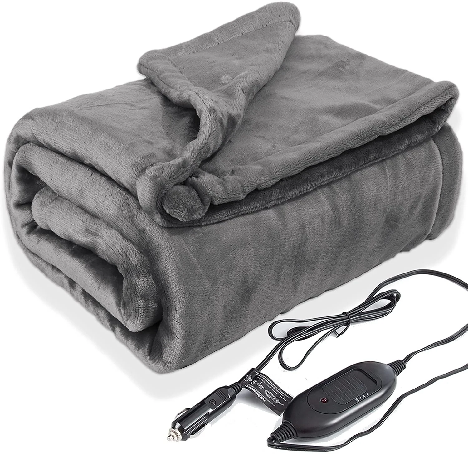 Hot Selling Soft Plush Washable USB Battery Electric Heated high quality low price 12V car electric blanket car thermal blanket