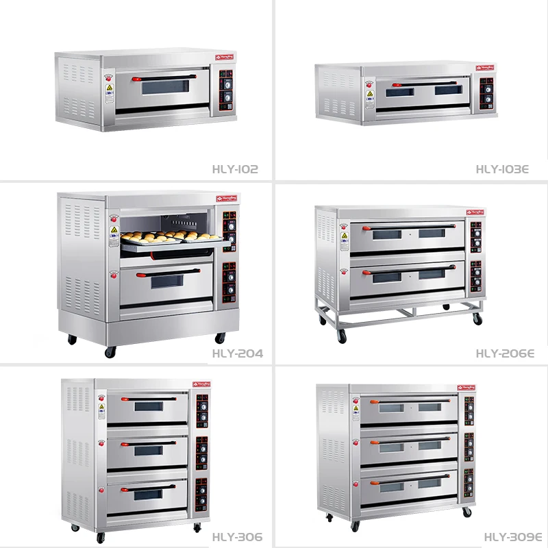 Professional Bakery Machine 2 Deck Industrial Cake Bread Gas Baking Oven