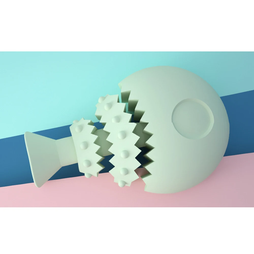 Dog fish bone shape TPR material molar toys for cleaning teeth chewing interactive pet toys