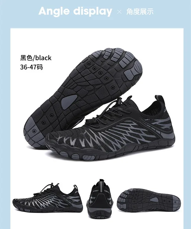 Mens Womens Beach Sports Quick Dry Swim Barefoot Water Shoes Aqua Shoes for Boating Fishing Diving Surfing