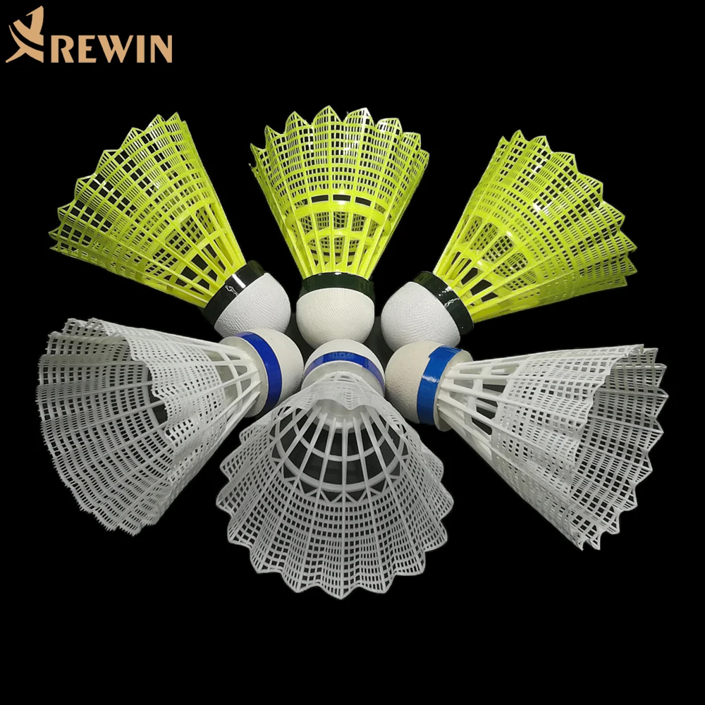 Cheap Most Durability Plastic Pro666 Nylon Badminton Shuttle Cock For Indoor Training