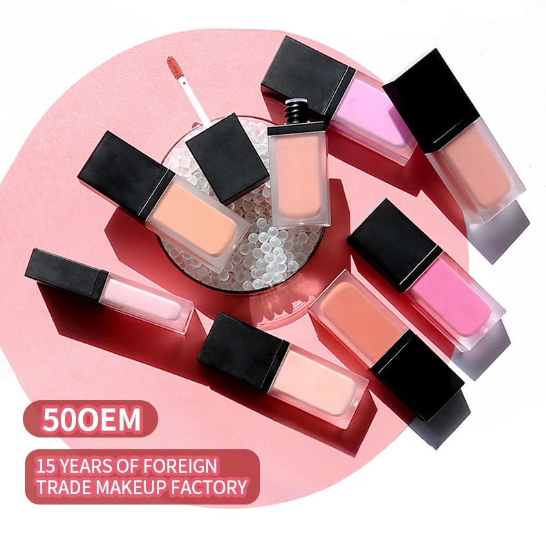 no logo liquid blush custom private label 50pcs low oem odm rubor liquido