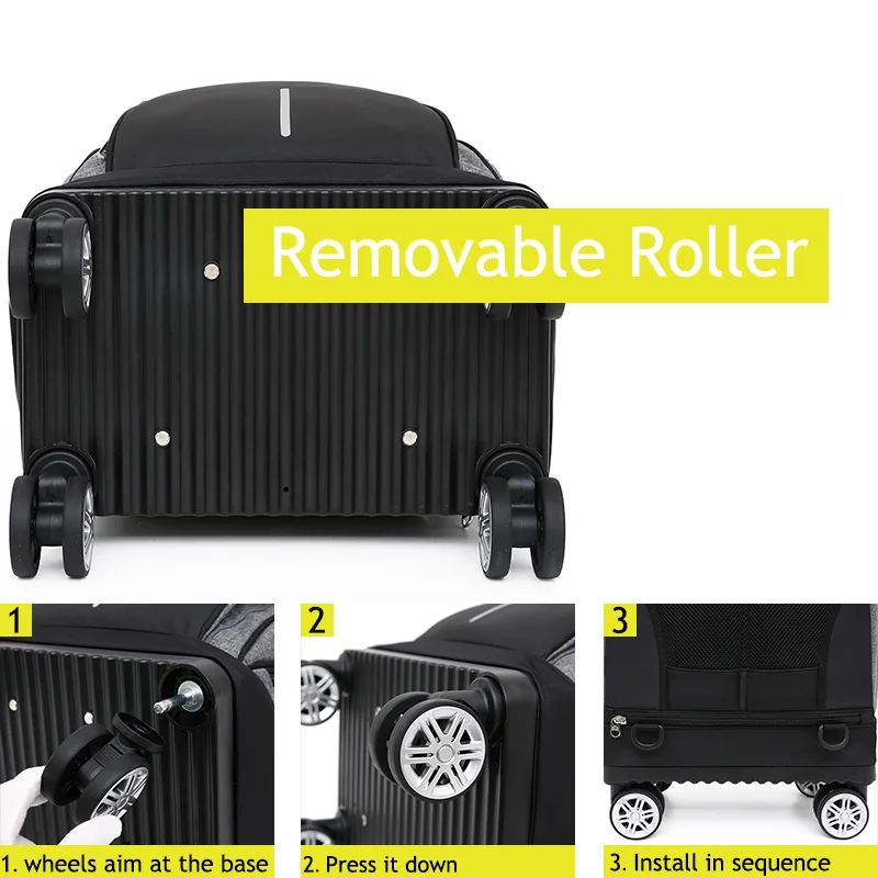 laptop backpack Waterproof 4 Wheeled Trolley Backpack With wheels School Laptop Travel Bag 19 inches Backpack Trolley Travel