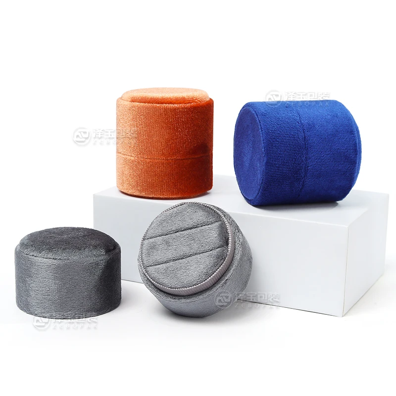 Popular Design Korean Style Jewelry Boxes Import Flannel Velvet Ring Box Wedding Jewelry Gift Box