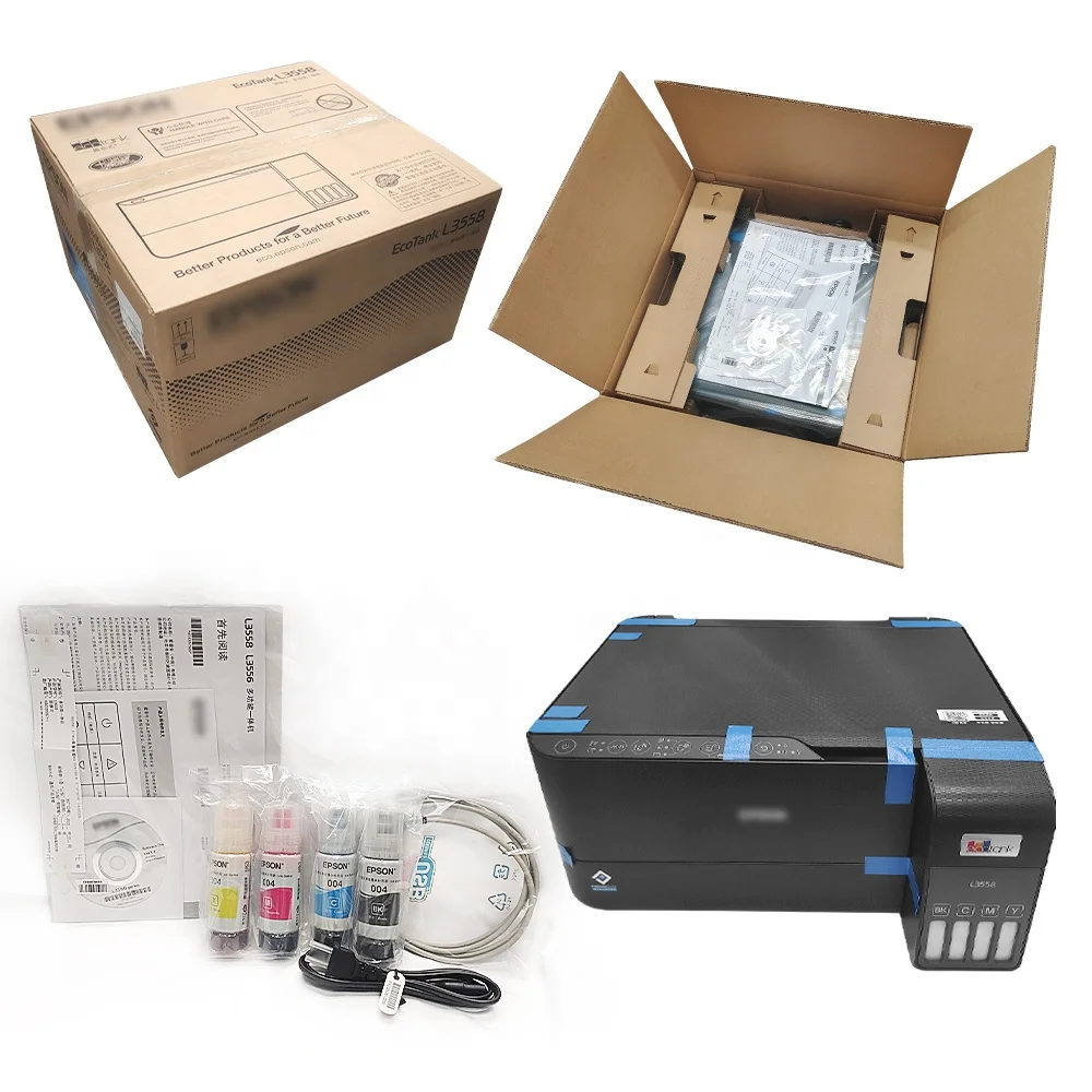 newest fast A4 4 color dye ink tank wifi all in one sublimation printer L3556 L3558 inkjet printer for EPSON