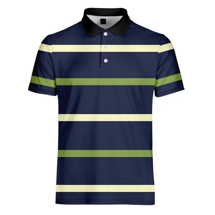 Striped Polo Shirt Men 2021 Summer Cotton Men's Polo Shirt Male Short Sleeve Casual Shirt Mens