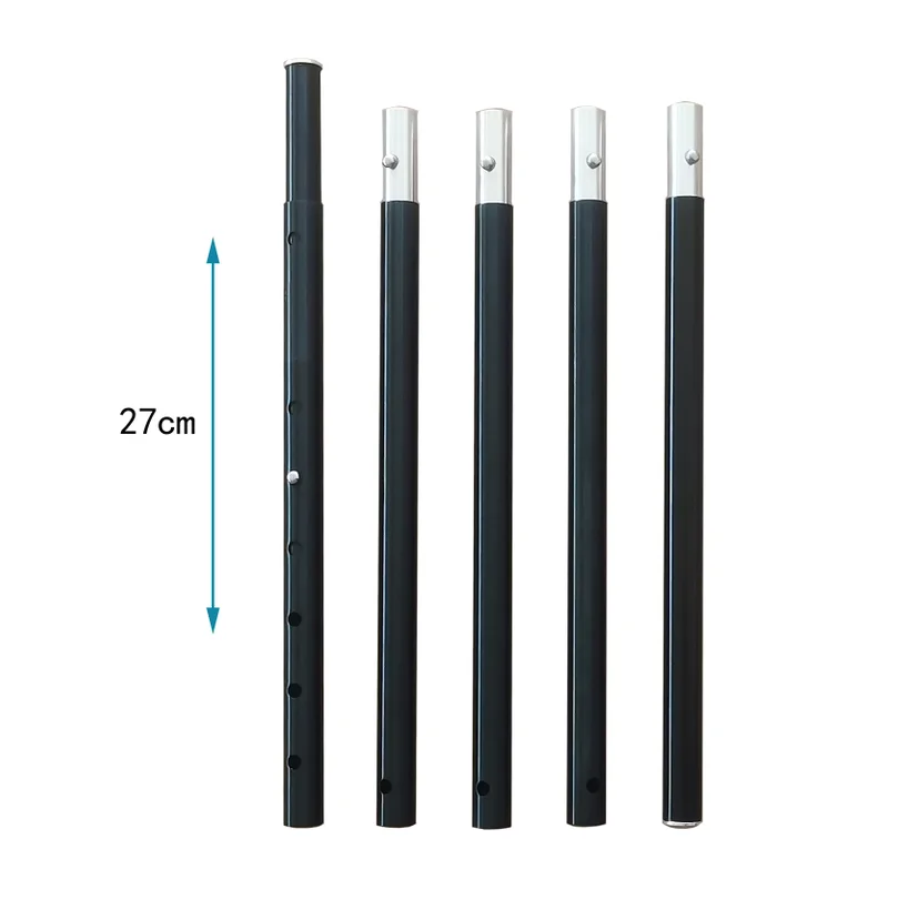 Customized Anodized Folding Extension Aluminum 6063  Adjustable Outdoor Camping Tent Tube/Pipe/ Poles/Telescopic Tarp Poles