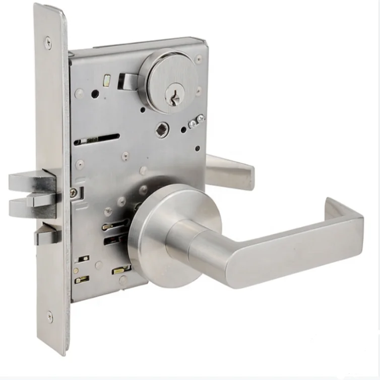 KEYMAN American ANSI Mortise Lock F05 Classroom can be Master Key Safety Door Handle Lock U.L Fire Rated 3H ANSI/BHMA Grade 1