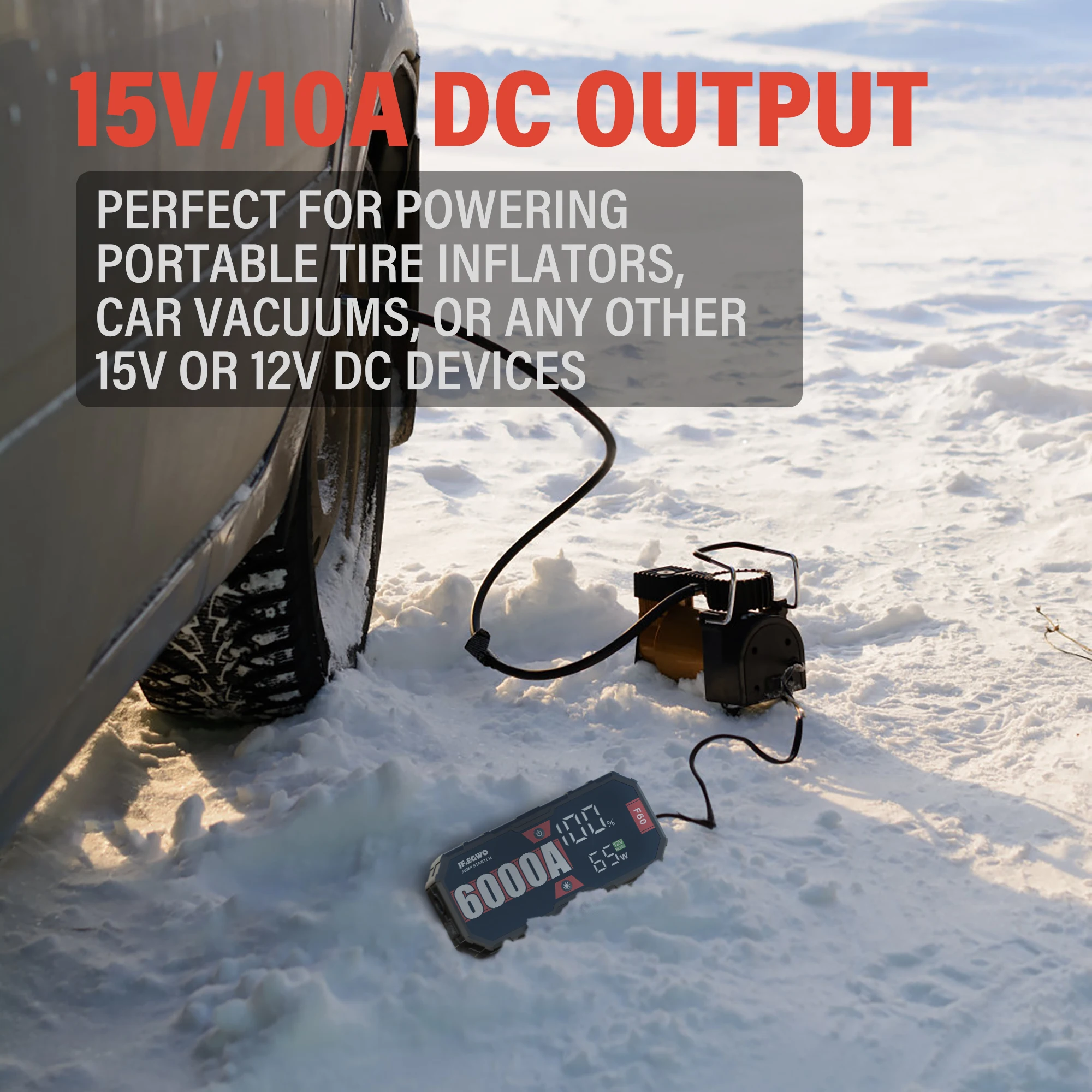 China Jump Starter Manufacturer Portable Emergency 28000mAh Multi-Function Car Jump Starter With 12V 65W