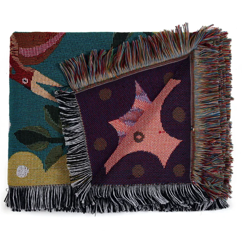 Cross-border direct supply of Indian style camping blankets Bohemian ethnic style sofa blankets line blankets