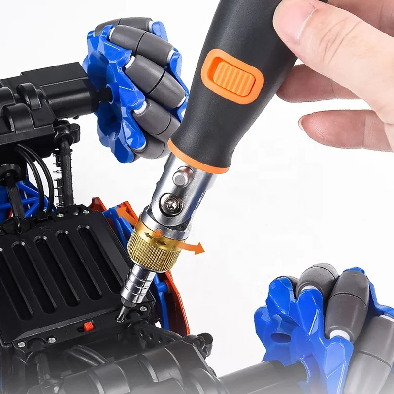 Two-Way Ratchet Screwdriver With 10 Bits Multi-Angle Ratcheting Screwdriver Set Household Tool Set (Custom Logo Packaging Accept