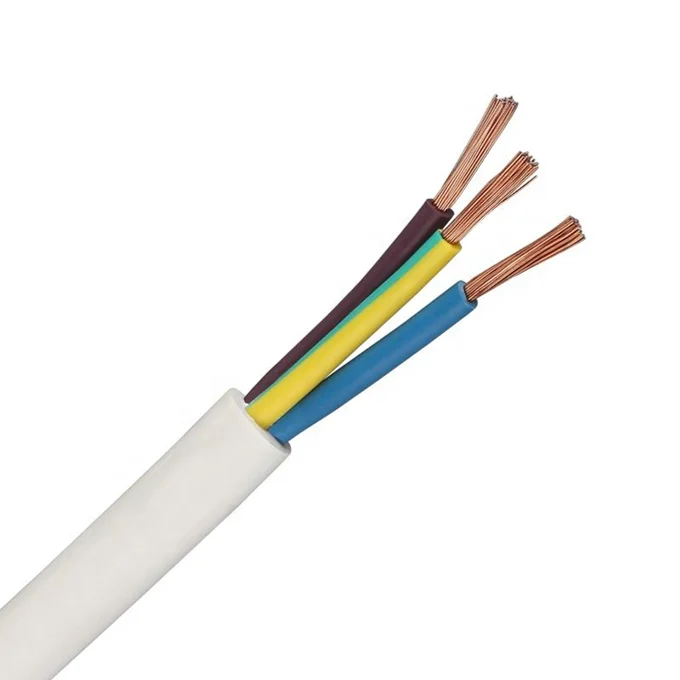 Factory price RVV wires customized three core 1.5mm 2.5mm 4mm 6mm flexible cable