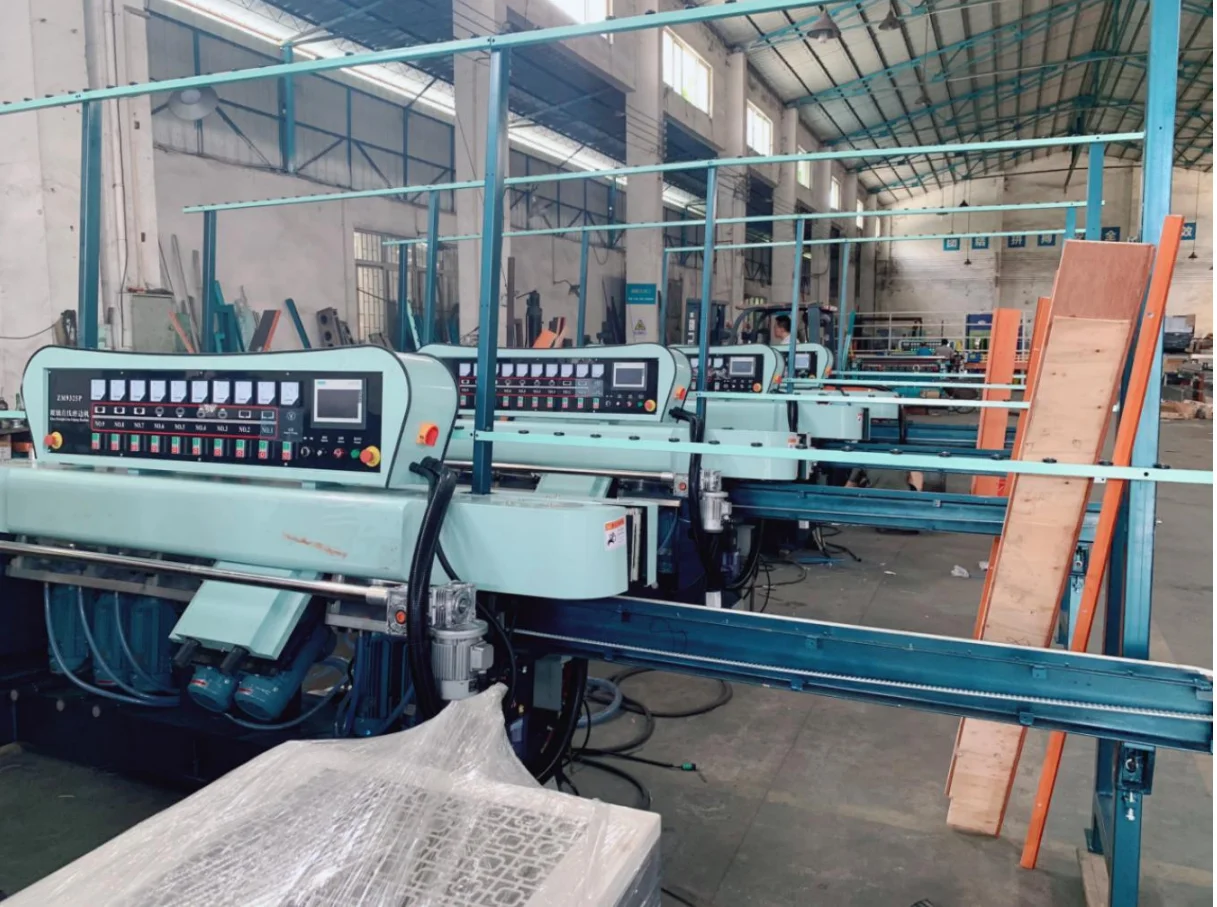 GM9 glass straight line edging polishing processing machine with high quality