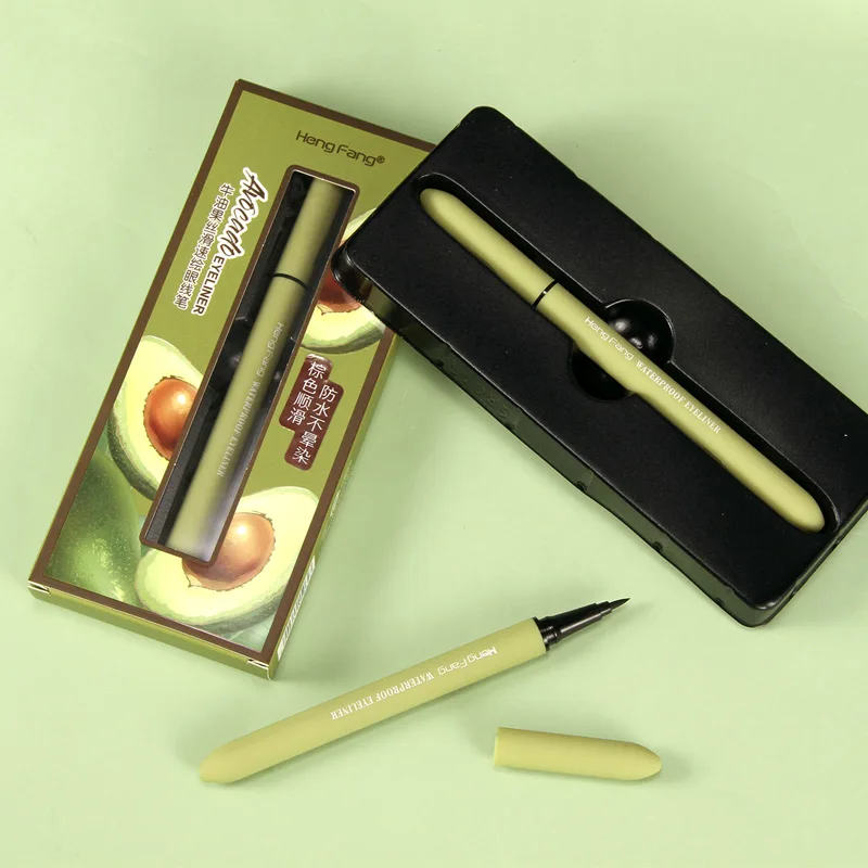 High Quality Longlasting Makeup Black Avocado Packing private label eyeliner pencil