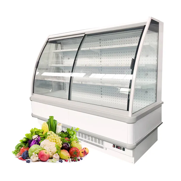 Custom Freezer Case Refrigerated Cooked Food Display Freezer Cabinet Commercial Refrigerator Display Cooler