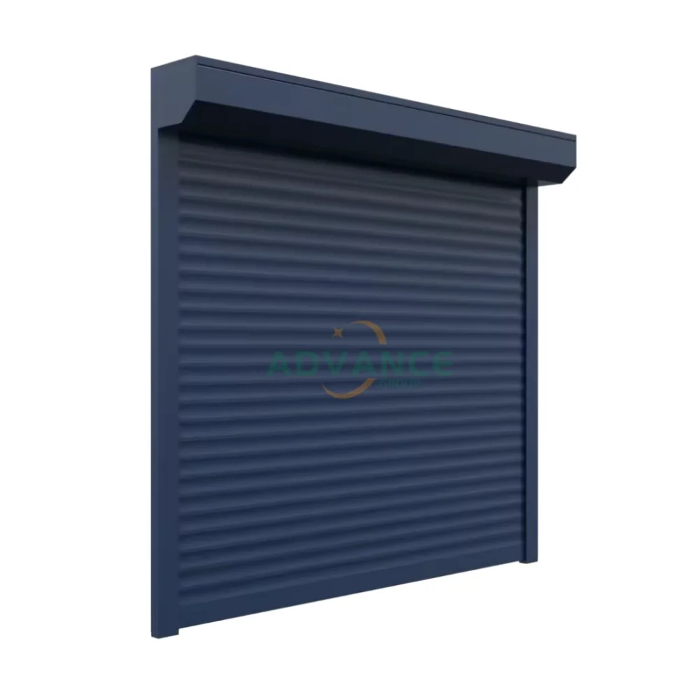 2025 ADVANCE  Modern design black color wind proof automatic Aluminum garage security roll up shutter door