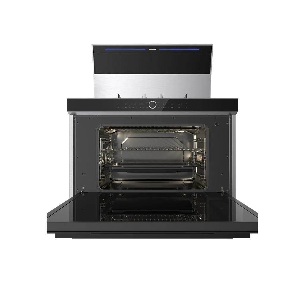 
High quality Stainless steel Double burner gas stove with Roaster oven 