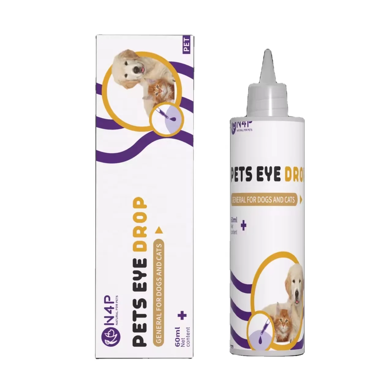 Factory Customization Pet Eye Drops 60ml Bottle Pet Cleaning Product Dog Eye Drops Cat Tear Stain Remover